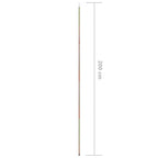 vidaXL Sonnensegel Stangen 2 Stk. 200 cm Verzinkter Stahl