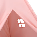 vidaXL Kinder Tipi-Zelt mit Tasche Pfirsichhaut Rosa 120x120x150 cm