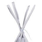 vidaXL Kinder Tipi-Zelt mit Tasche Polyester Grau 115x115x160 cm
