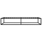 vidaXL Bettgestell Schwarz Metall 90x200 cm