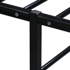 vidaXL Bettgestell Schwarz Metall 90x200 cm