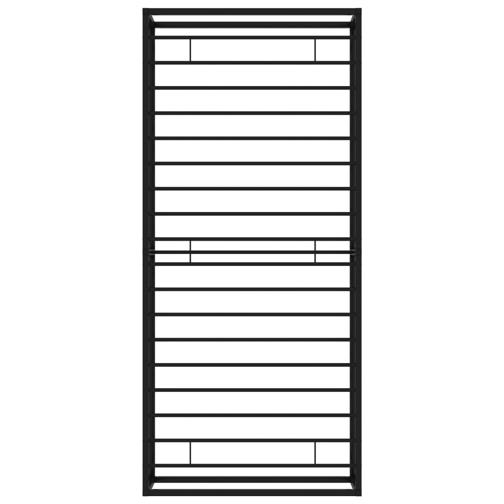vidaXL Bettgestell Schwarz Metall 90x200 cm