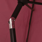 vidaXL Sonnenschirm mit Metall-Mast 300 cm Bordeauxrot