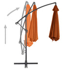 vidaXL Ampelschirm mit Aluminium-Mast 300 cm Terrakotta