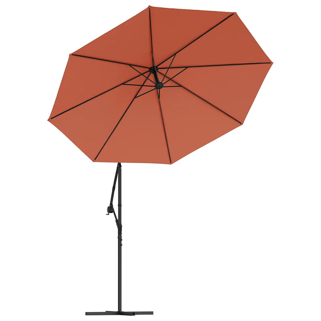 vidaXL Ersatzbezug für Ampelschirm Terracotta-Rot 350 cm