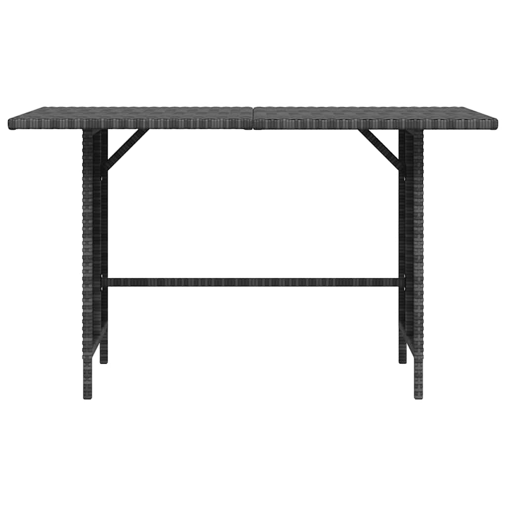 vidaXL Garten-Esstisch Grau 110x70x65 cm Poly Rattan