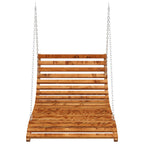 vidaXL Bett-Schaukel Bugholz Massiv mit Teak-Finish 115x147x46 cm