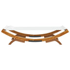 vidaXL Sonnenliege 100x188,5x44 cm Bugholz Massiv Creme