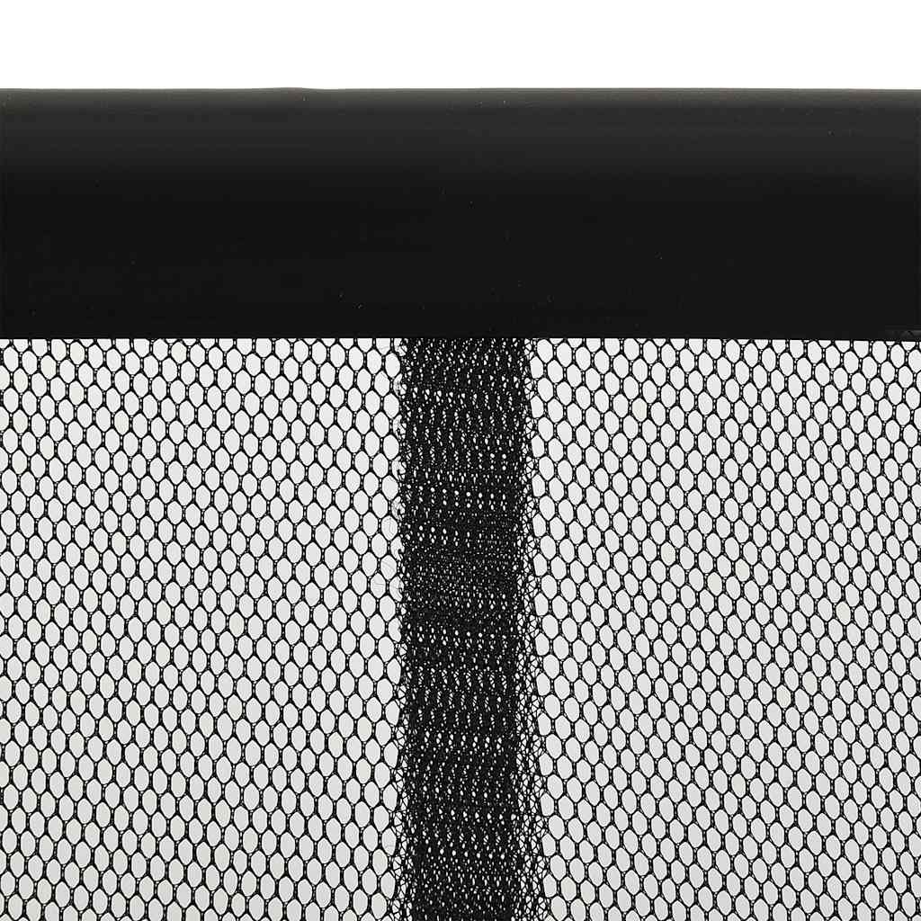 vidaXL Insektenschutz für Türen Schwarz 100x220 cm Polyester