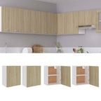 vidaXL Hängeschränke 2 Stk. Lyon Sonoma-Eiche 50x31x60 cm Holzwerkstoff
