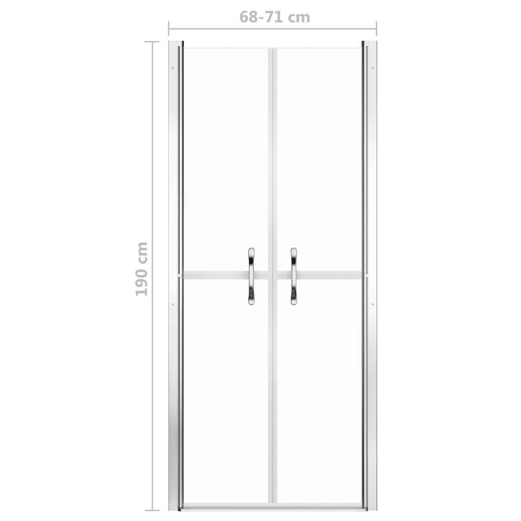 vidaXL Duschtür Transparent ESG 71x190 cm