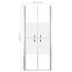 vidaXL Duschtür Halbmatt ESG 71x190 cm