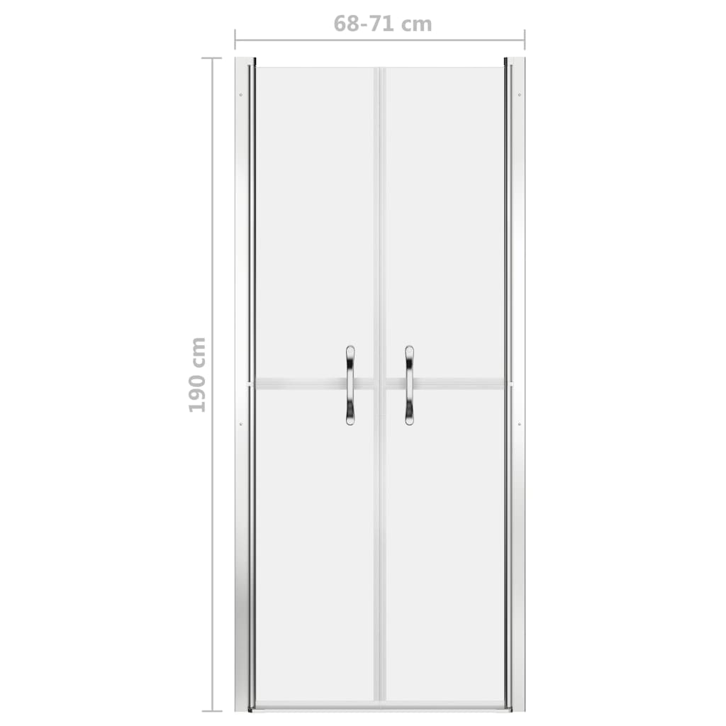 vidaXL Duschtür Matt ESG 71x190 cm