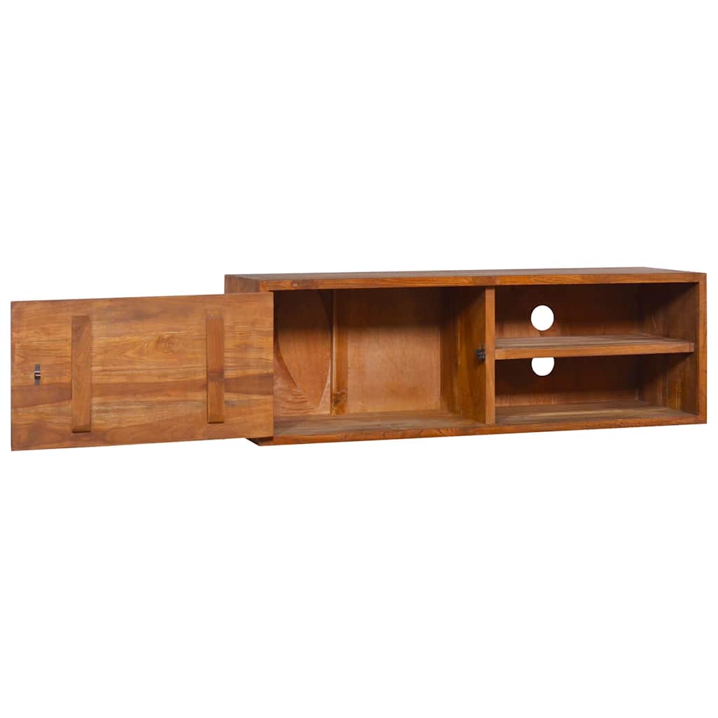 vidaXL TV-Wandschrank 180x30x30 cm Teak Massivholz
