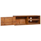 vidaXL TV-Wandschrank 180x30x30 cm Teak Massivholz