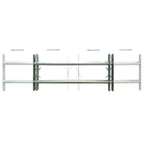 vidaXL Fenstergitter Verstellbar für Fenster 2 Stk. 700-1050 mm