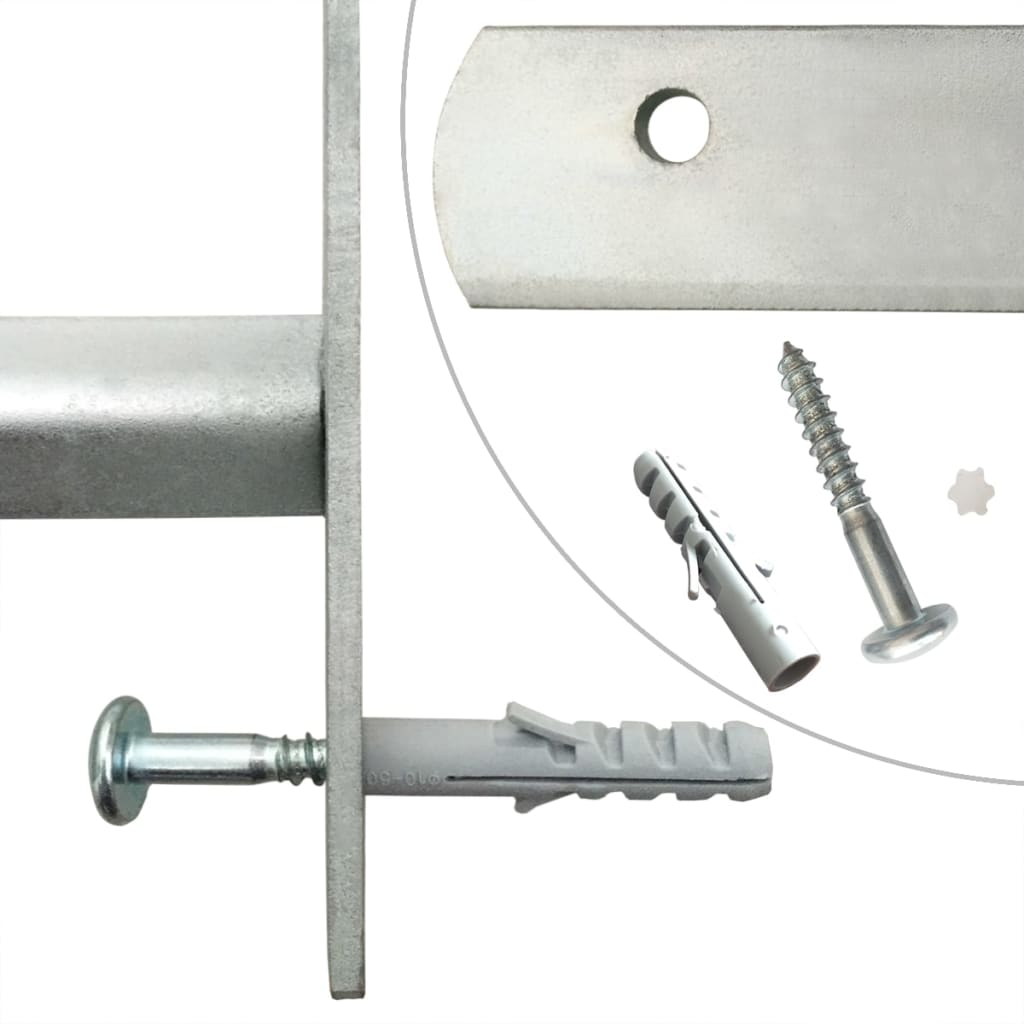 vidaXL Fenstergitter Verstellbar für Fenster 2 Stk. 700-1050 mm