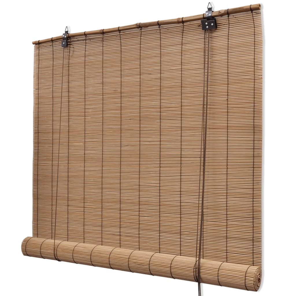 vidaXL Bambusrollos 2 Stk. Braun