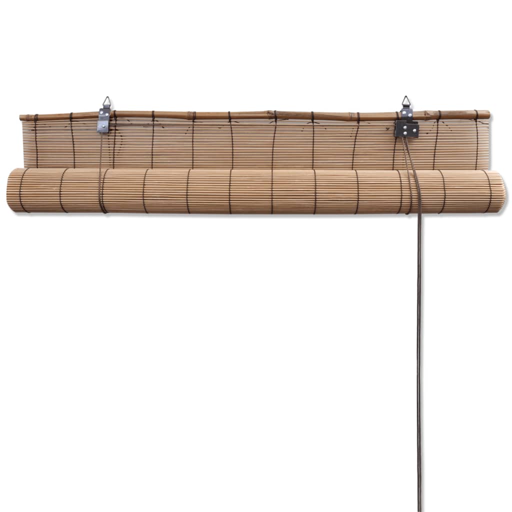 vidaXL Bambusrollos 2 Stk. Braun