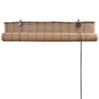 vidaXL Bambusrollos 2 Stk. Braun