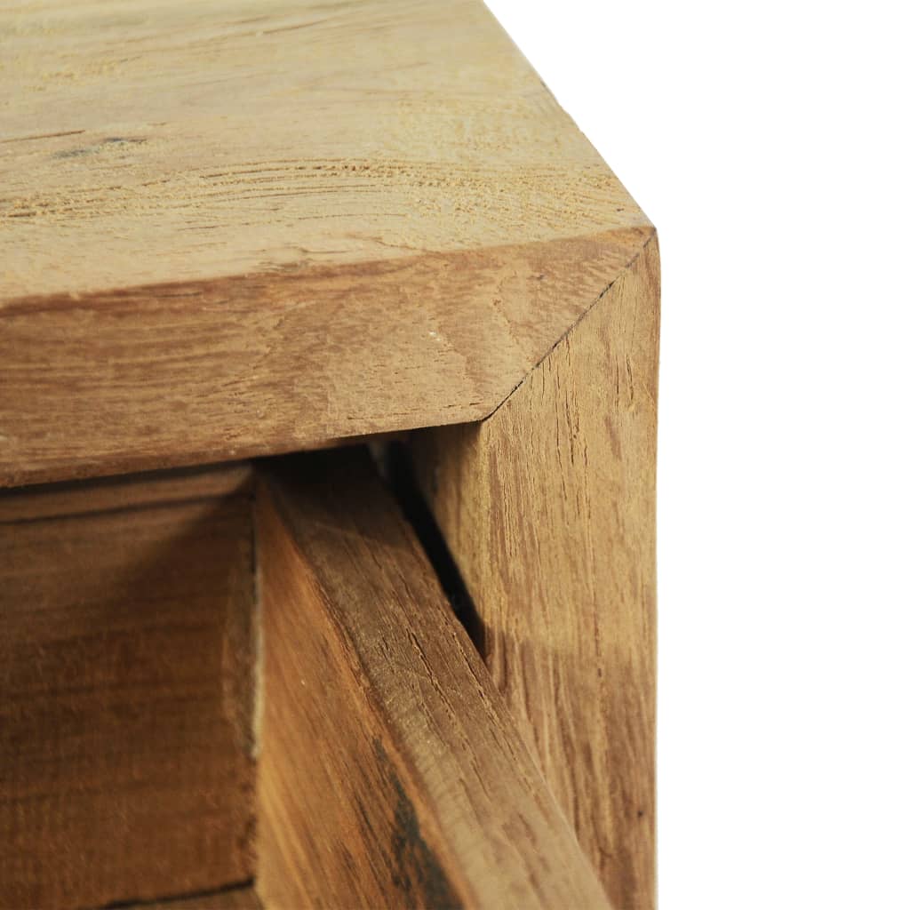 vidaXL Nachttische 2 Stk. 40x30x50 cm Teak Massivholz