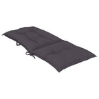 vidaXL Gartenstuhlauflagen für Hochlehner 2 Stk. Anthrazit 120x50x7 cm