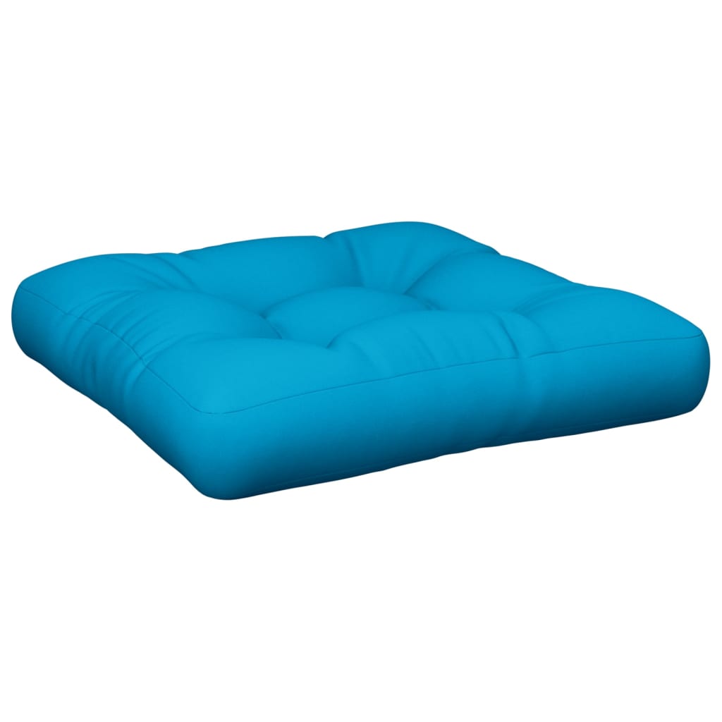 vidaXL Palettenkissen Blau 50x50x12 cm Stoff