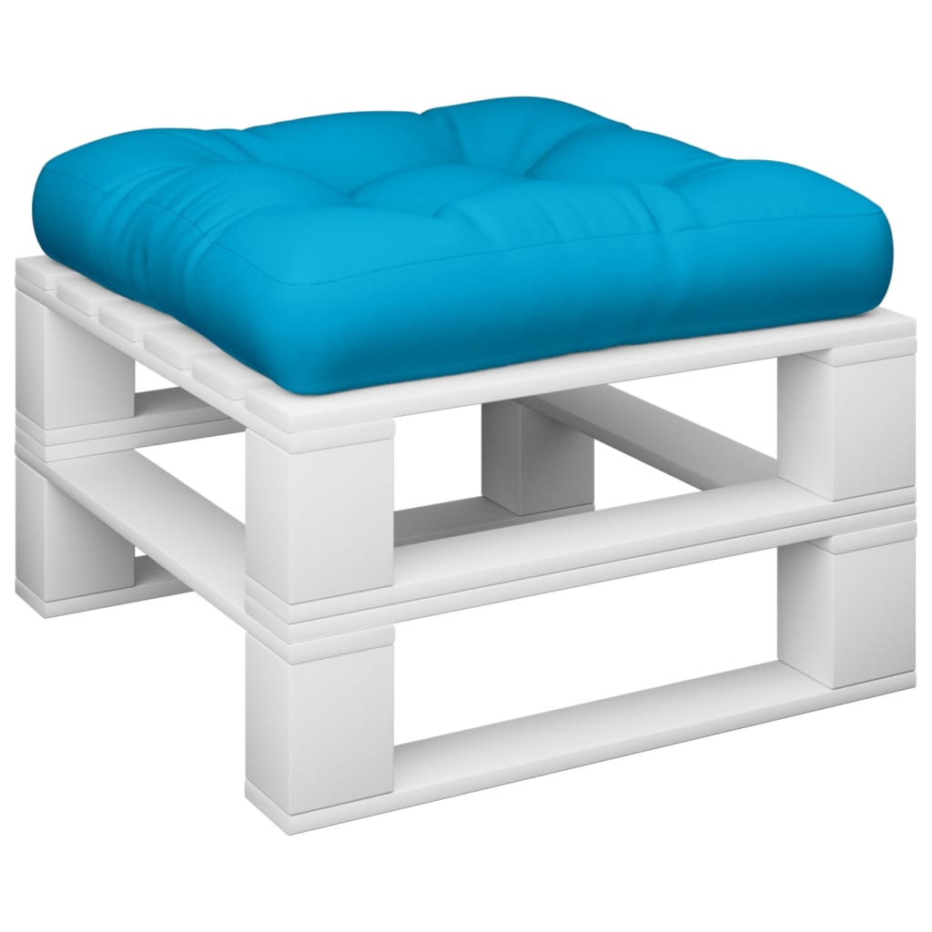 vidaXL Palettenkissen Blau 50x50x12 cm Stoff