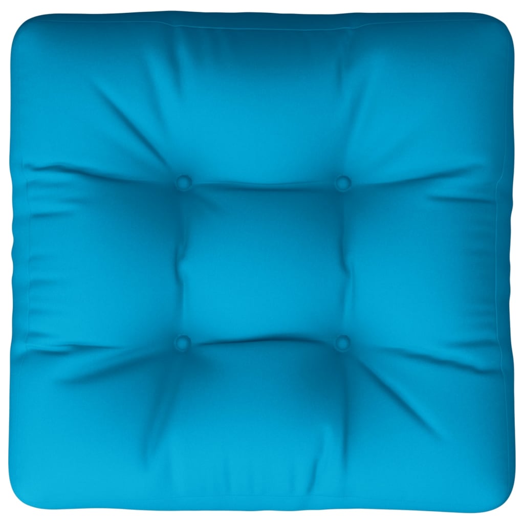 vidaXL Palettenkissen Blau 50x50x12 cm Stoff