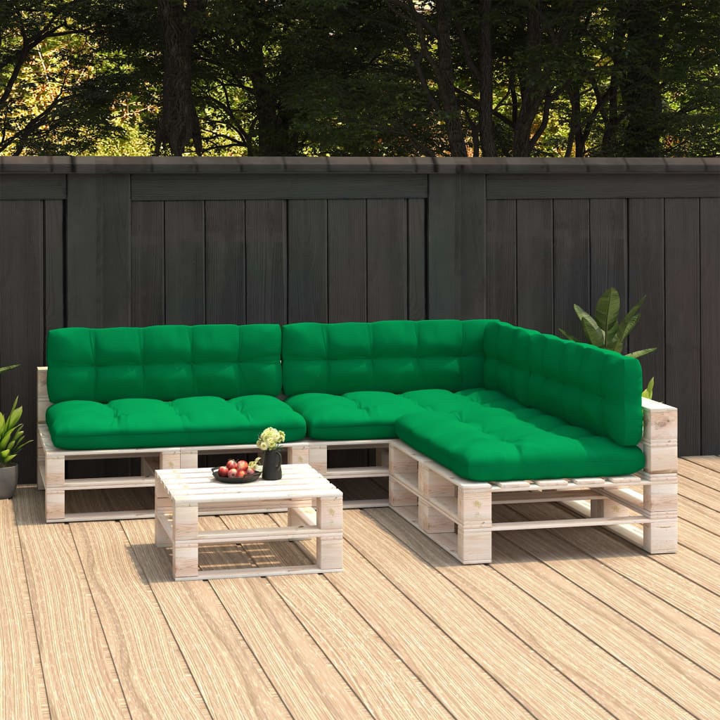 vidaXL Palettensofa-Auflagen 7 Stk. Grau