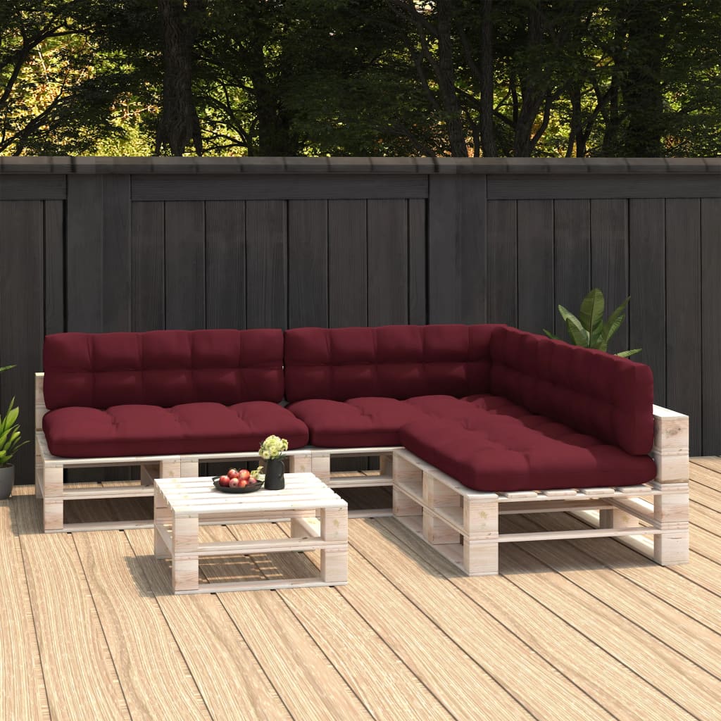vidaXL Palettensofa-Kissen 7 Stk. Anthrazit