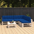 vidaXL Palettensofa-Kissen 7 Stk. Königsblau