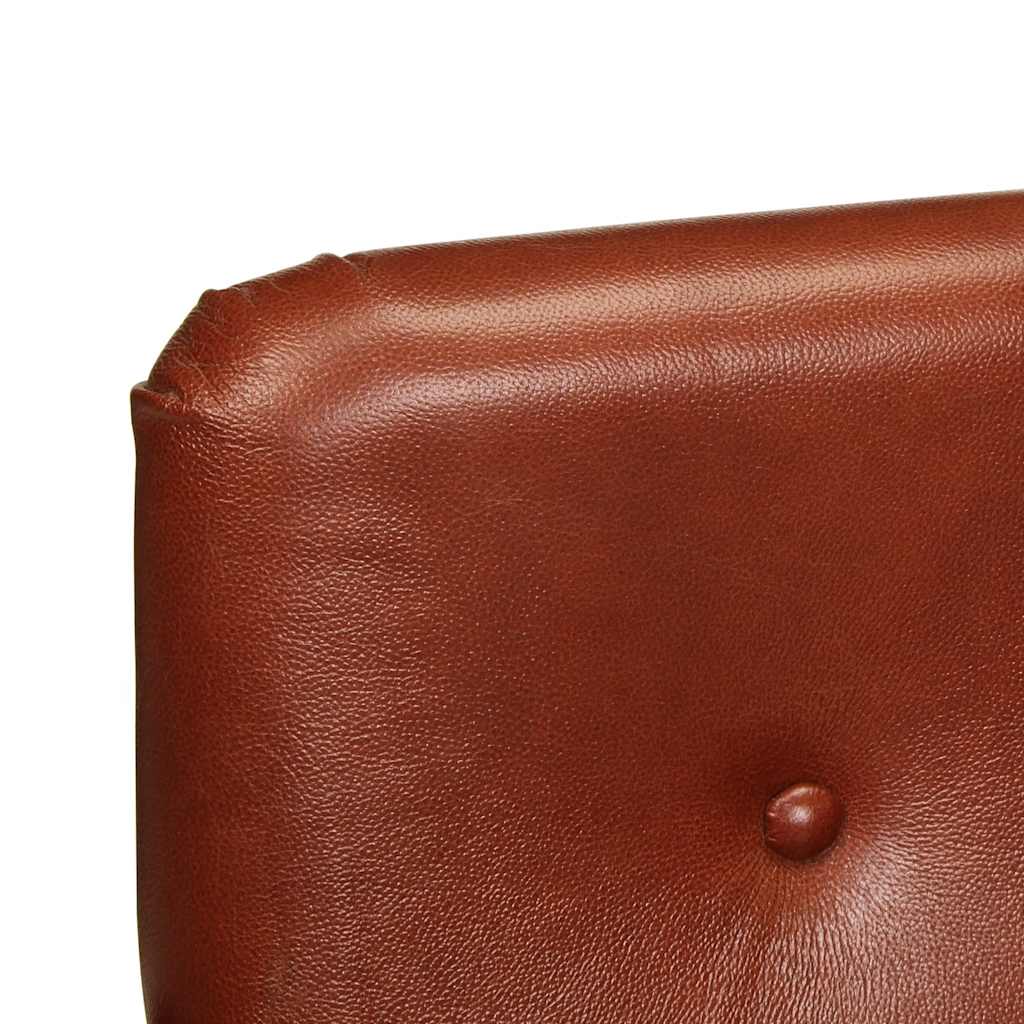vidaXL Sessel Braun Echtleder