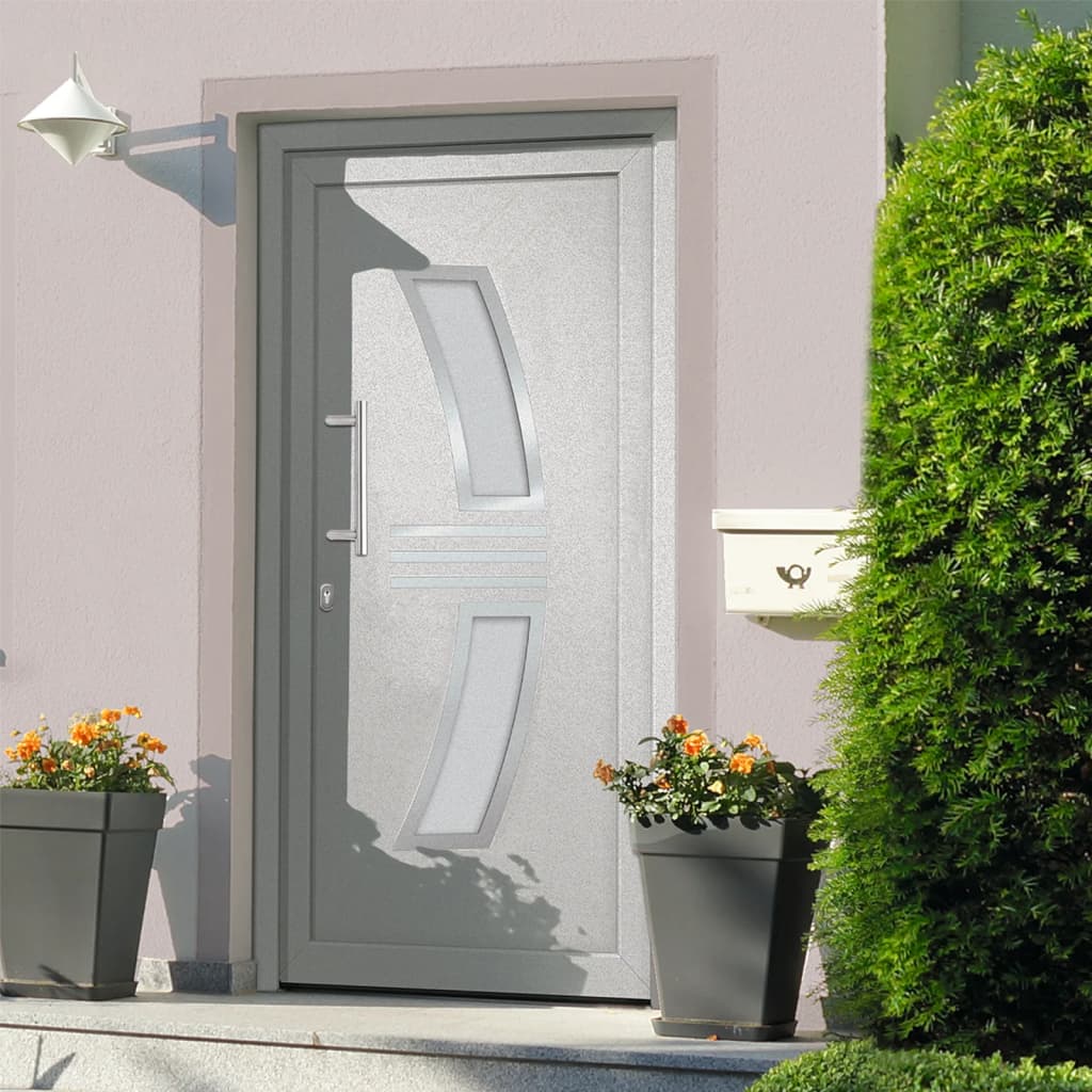 vidaXL Haustür Weiß