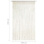 vidaXL Makramee Vorhang 140x240 cm Baumwolle