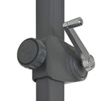 vidaXL Ampelschirm mit Aluminium-Mast 250x250 cm Bordeauxrot