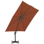 vidaXL Ampelschirm mit Aluminiummast Terrakotta 400 x 300 cm