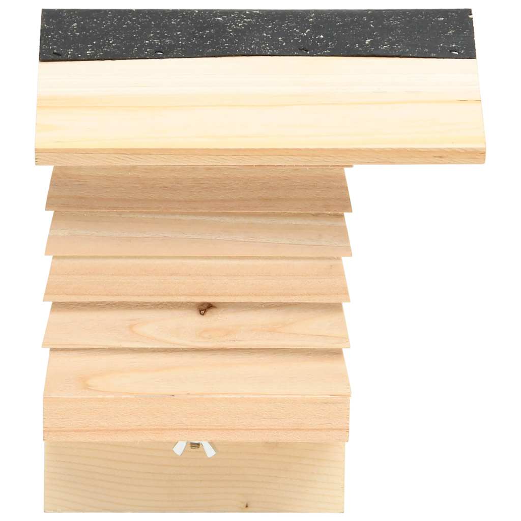 vidaXL Bienenhotel Tanne Massivholz 22x20x20 cm