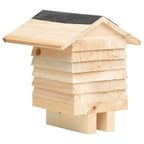 vidaXL Bienenhotel Tanne Massivholz 22x20x20 cm