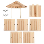 vidaXL Bienenhotel Tanne Massivholz 22x20x20 cm
