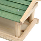 vidaXL Vogelfutterhaus Massivholz 35x29,5x21 cm