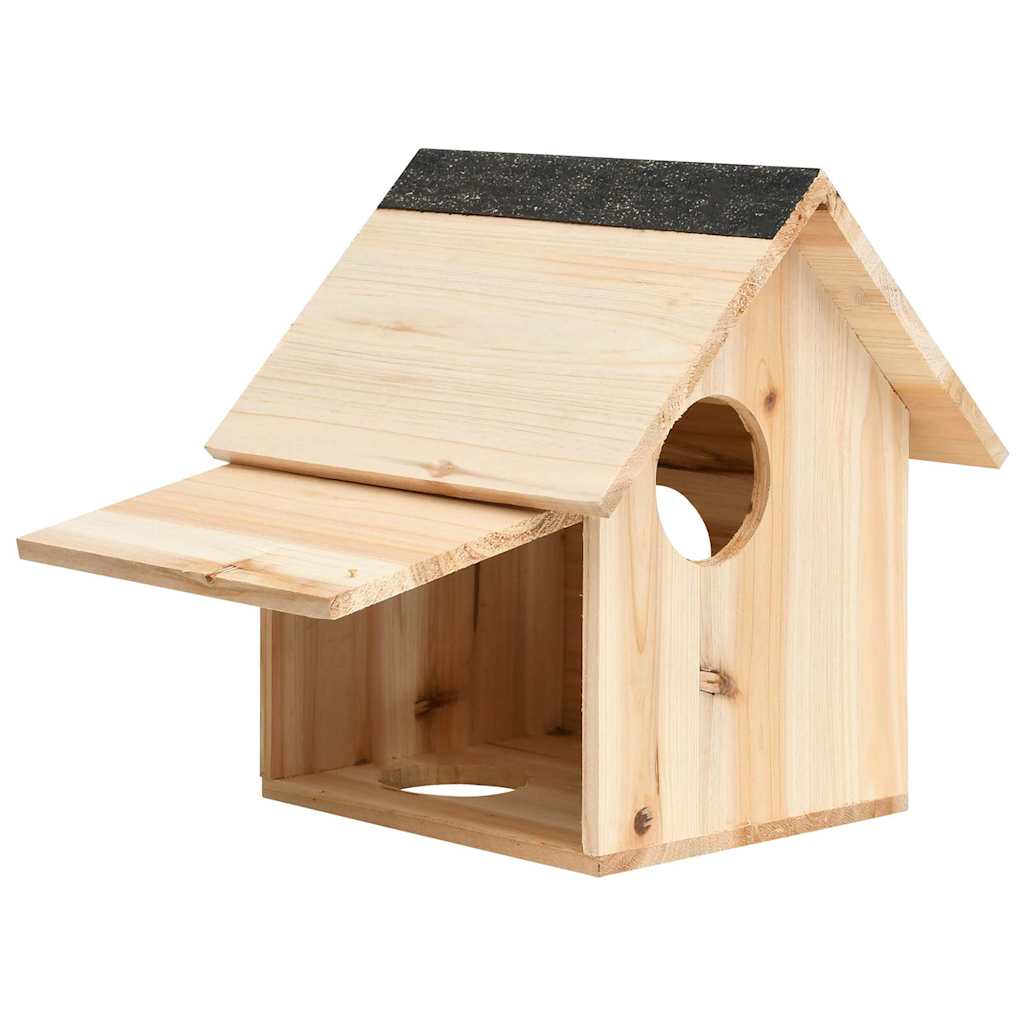 vidaXL Eichhörnchenhaus Tanne Massivholz 26x25x29 cm