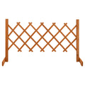 vidaXL Garten-Rankzaun Orange 120x60 cm Massivholz Tanne