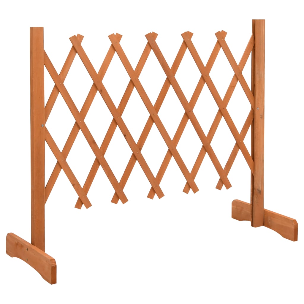 vidaXL Garten-Rankzaun Orange 120x60 cm Massivholz Tanne