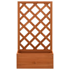 vidaXL Garten-Spalier mit Blumenkasten Orange 50x25x90 cm Tannenholz