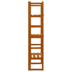 vidaXL Regal-Rankgitter Orange 60x30x140 cm Massivholz Tanne