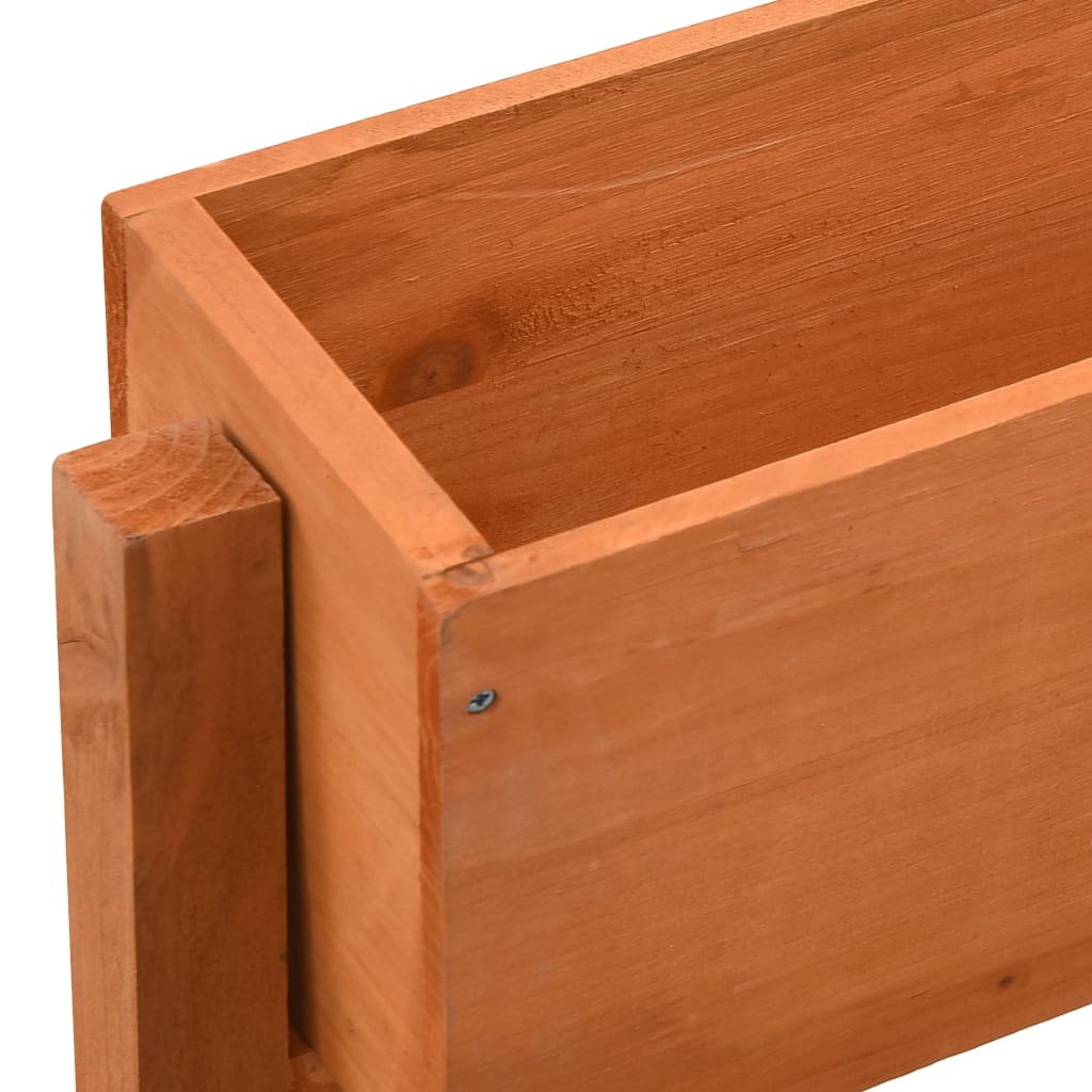 vidaXL Pflanzkübel Klappbar Orange 60x14x75 cm Massivholz Tanne