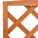 vidaXL Blumentreppe mit Rankgitter Orange 70x42x120cm Massivholz Tanne