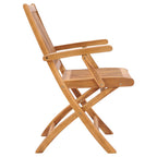 vidaXL Klappbare Gartenstühle 2 Stk. Massivholz Teak