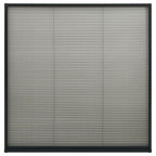 vidaXL Insektenschutz-Plissee für Fenster Alu Anthrazit 120x120 cm